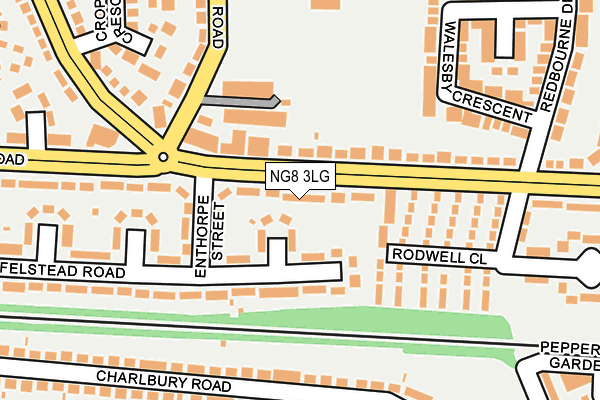 NG8 3LG map - OS OpenMap – Local (Ordnance Survey)