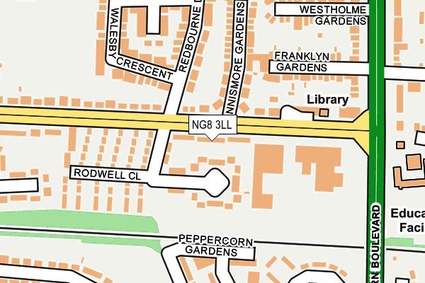 NG8 3LL map - OS OpenMap – Local (Ordnance Survey)