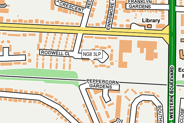 NG8 3LP map - OS OpenMap – Local (Ordnance Survey)