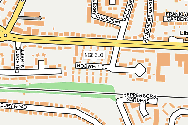 NG8 3LQ map - OS OpenMap – Local (Ordnance Survey)