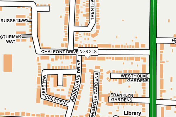 NG8 3LS map - OS OpenMap – Local (Ordnance Survey)