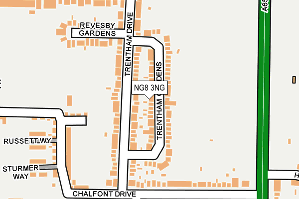 NG8 3NG map - OS OpenMap – Local (Ordnance Survey)