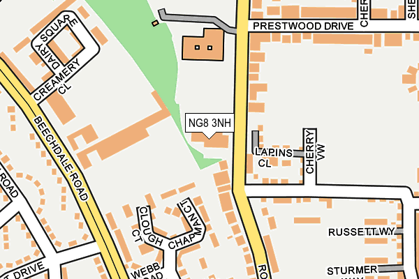 NG8 3NH map - OS OpenMap – Local (Ordnance Survey)