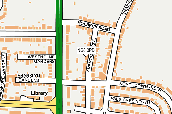 NG8 3PD map - OS OpenMap – Local (Ordnance Survey)