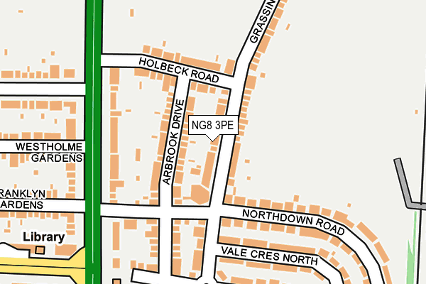 NG8 3PE map - OS OpenMap – Local (Ordnance Survey)