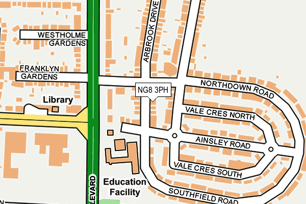 NG8 3PH map - OS OpenMap – Local (Ordnance Survey)