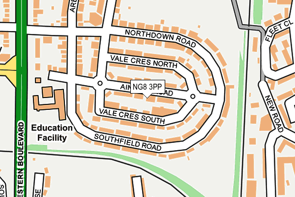 NG8 3PP map - OS OpenMap – Local (Ordnance Survey)