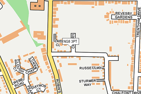 NG8 3PT map - OS OpenMap – Local (Ordnance Survey)