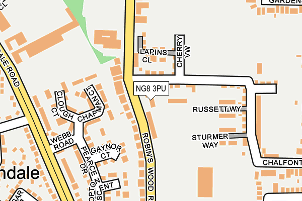 NG8 3PU map - OS OpenMap – Local (Ordnance Survey)