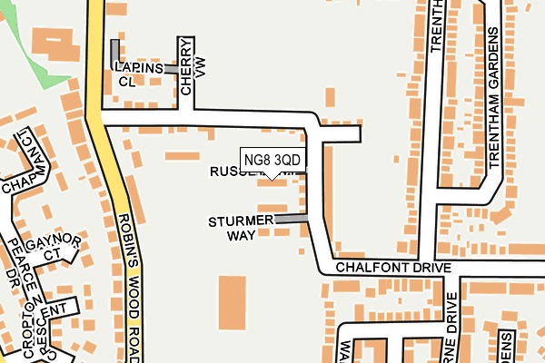 NG8 3QD map - OS OpenMap – Local (Ordnance Survey)