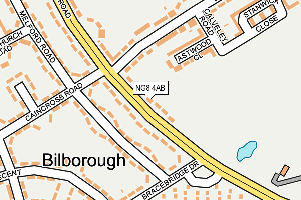 NG8 4AB map - OS OpenMap – Local (Ordnance Survey)