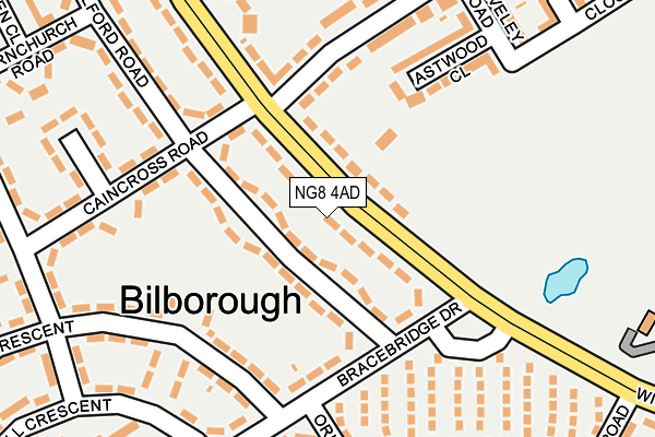 NG8 4AD map - OS OpenMap – Local (Ordnance Survey)