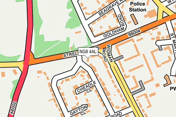 NG8 4AL map - OS OpenMap – Local (Ordnance Survey)