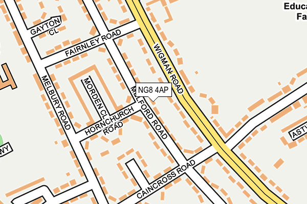 NG8 4AP map - OS OpenMap – Local (Ordnance Survey)