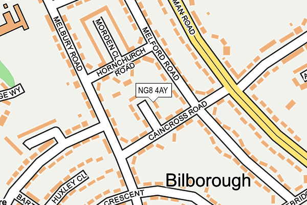 NG8 4AY map - OS OpenMap – Local (Ordnance Survey)