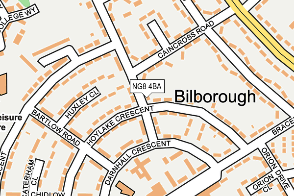 NG8 4BA map - OS OpenMap – Local (Ordnance Survey)