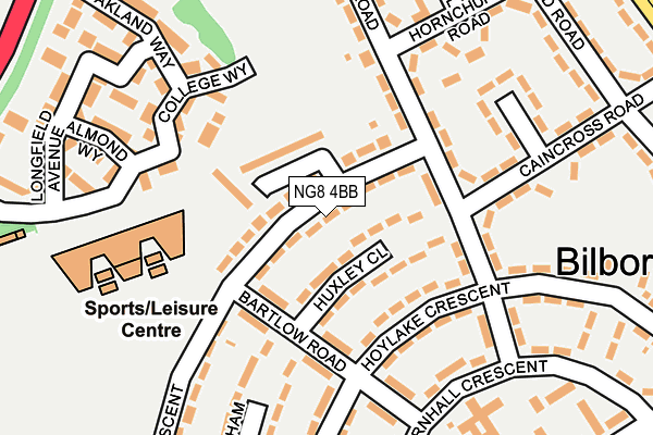 NG8 4BB map - OS OpenMap – Local (Ordnance Survey)