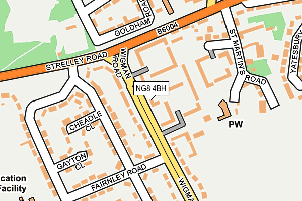 NG8 4BH map - OS OpenMap – Local (Ordnance Survey)