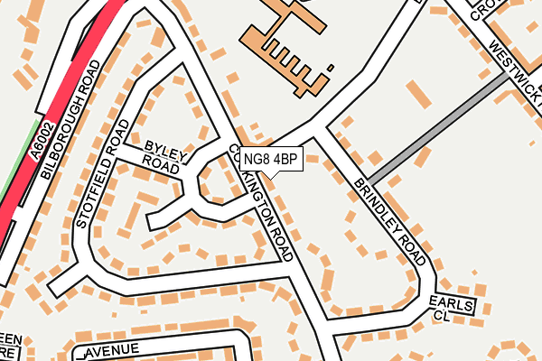 NG8 4BP map - OS OpenMap – Local (Ordnance Survey)