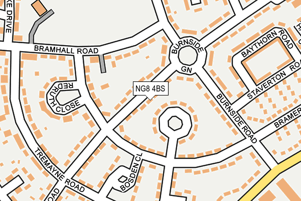 NG8 4BS map - OS OpenMap – Local (Ordnance Survey)