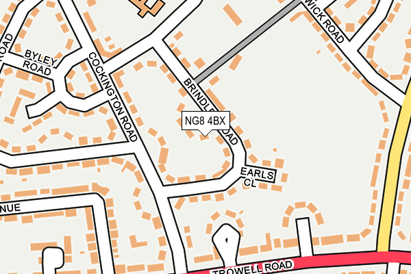 NG8 4BX map - OS OpenMap – Local (Ordnance Survey)