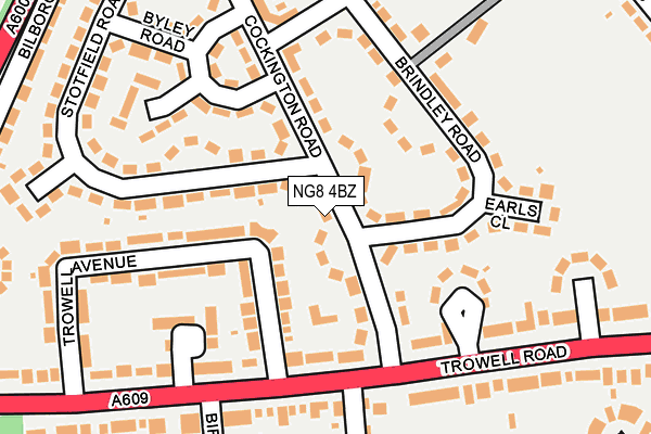 NG8 4BZ map - OS OpenMap – Local (Ordnance Survey)