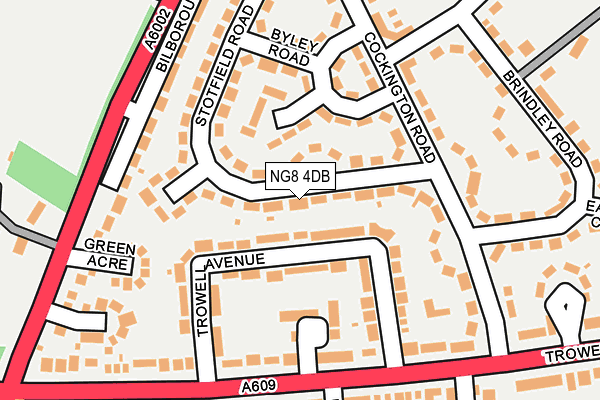 NG8 4DB map - OS OpenMap – Local (Ordnance Survey)