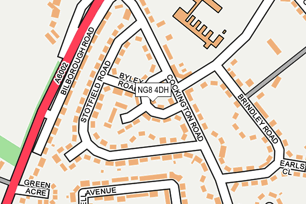 NG8 4DH map - OS OpenMap – Local (Ordnance Survey)