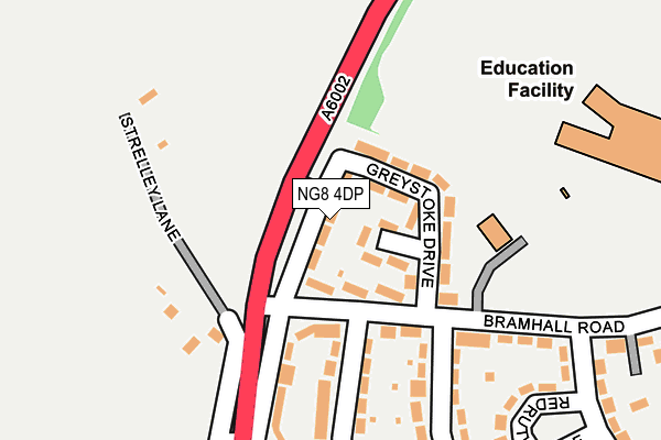 NG8 4DP map - OS OpenMap – Local (Ordnance Survey)