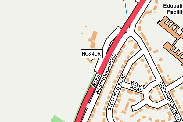 NG8 4DR map - OS OpenMap – Local (Ordnance Survey)