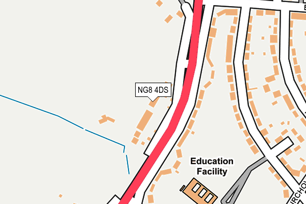 NG8 4DS map - OS OpenMap – Local (Ordnance Survey)