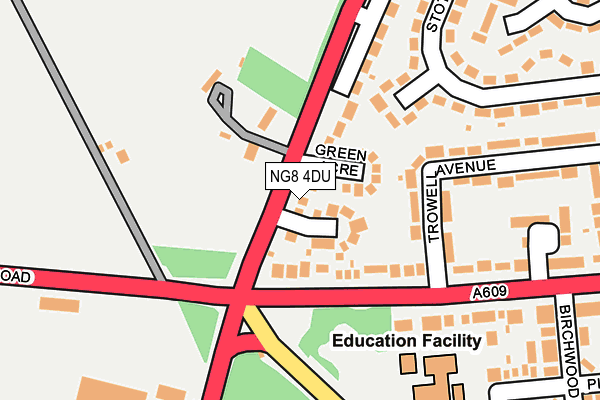 NG8 4DU map - OS OpenMap – Local (Ordnance Survey)