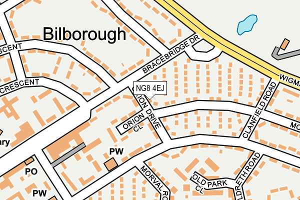 NG8 4EJ map - OS OpenMap – Local (Ordnance Survey)