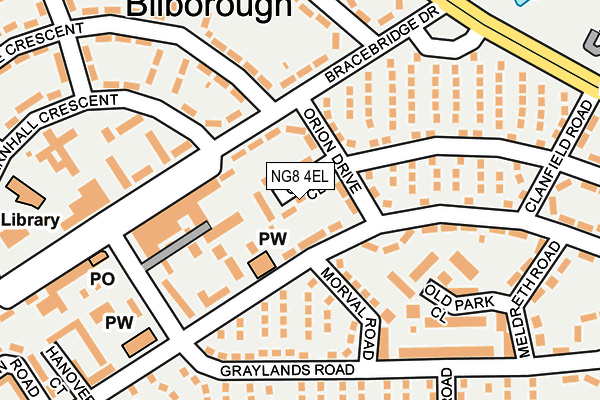 NG8 4EL map - OS OpenMap – Local (Ordnance Survey)