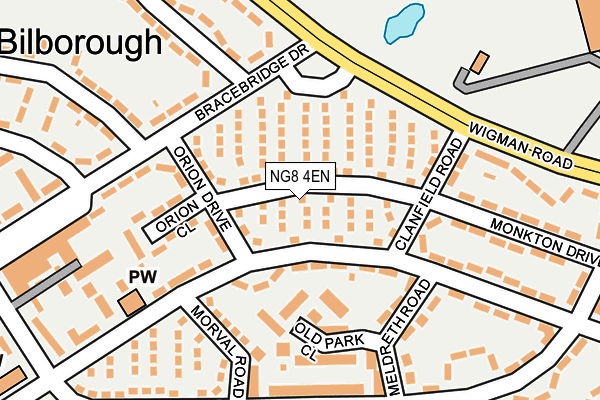 NG8 4EN map - OS OpenMap – Local (Ordnance Survey)