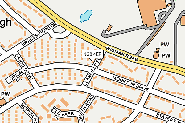 NG8 4EP map - OS OpenMap – Local (Ordnance Survey)