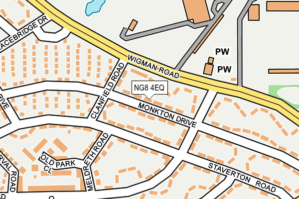 NG8 4EQ map - OS OpenMap – Local (Ordnance Survey)