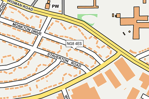 NG8 4ES map - OS OpenMap – Local (Ordnance Survey)