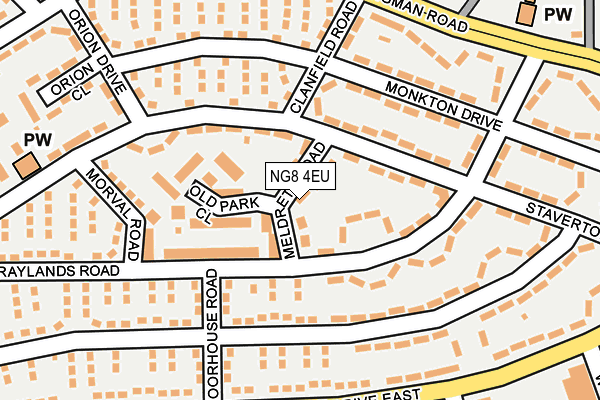 NG8 4EU map - OS OpenMap – Local (Ordnance Survey)