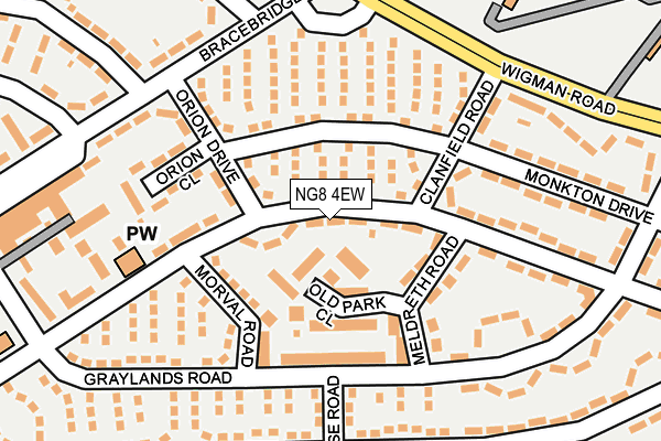 NG8 4EW map - OS OpenMap – Local (Ordnance Survey)