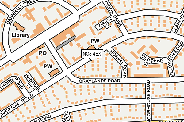 NG8 4EX map - OS OpenMap – Local (Ordnance Survey)