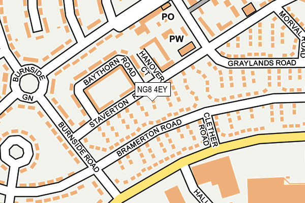 NG8 4EY map - OS OpenMap – Local (Ordnance Survey)