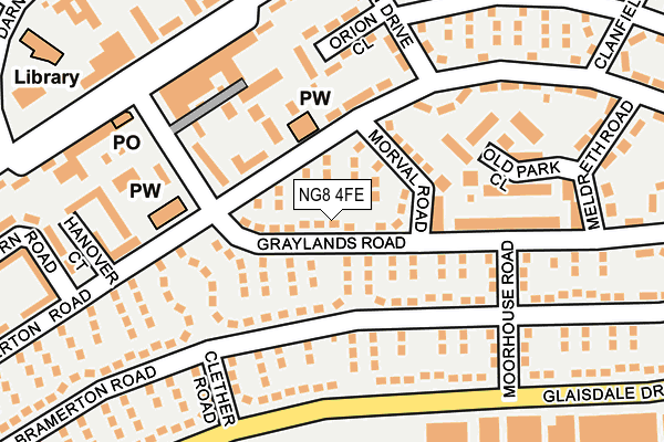 NG8 4FE map - OS OpenMap – Local (Ordnance Survey)