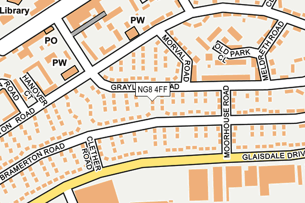 NG8 4FF map - OS OpenMap – Local (Ordnance Survey)