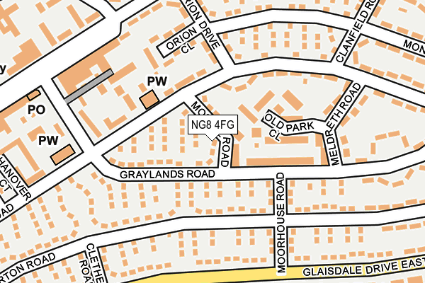 NG8 4FG map - OS OpenMap – Local (Ordnance Survey)