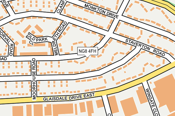 NG8 4FH map - OS OpenMap – Local (Ordnance Survey)