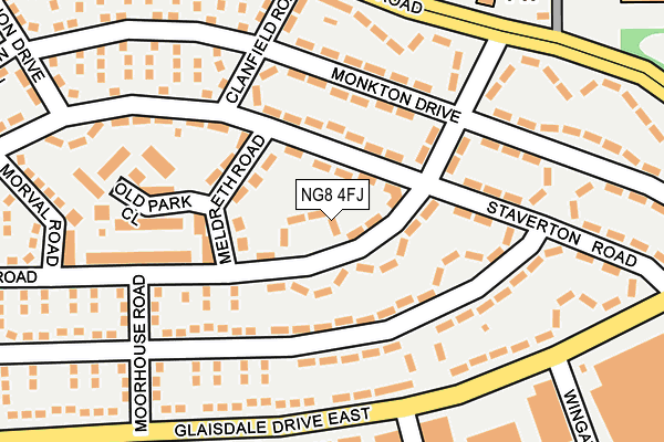 NG8 4FJ map - OS OpenMap – Local (Ordnance Survey)