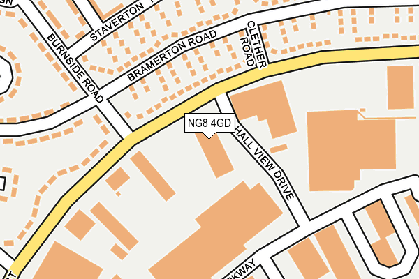 NG8 4GD map - OS OpenMap – Local (Ordnance Survey)