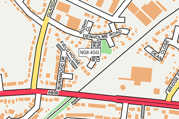 NG8 4GG map - OS OpenMap – Local (Ordnance Survey)