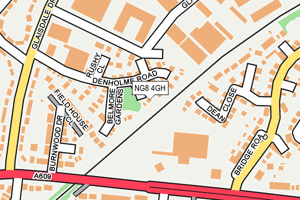 NG8 4GH map - OS OpenMap – Local (Ordnance Survey)